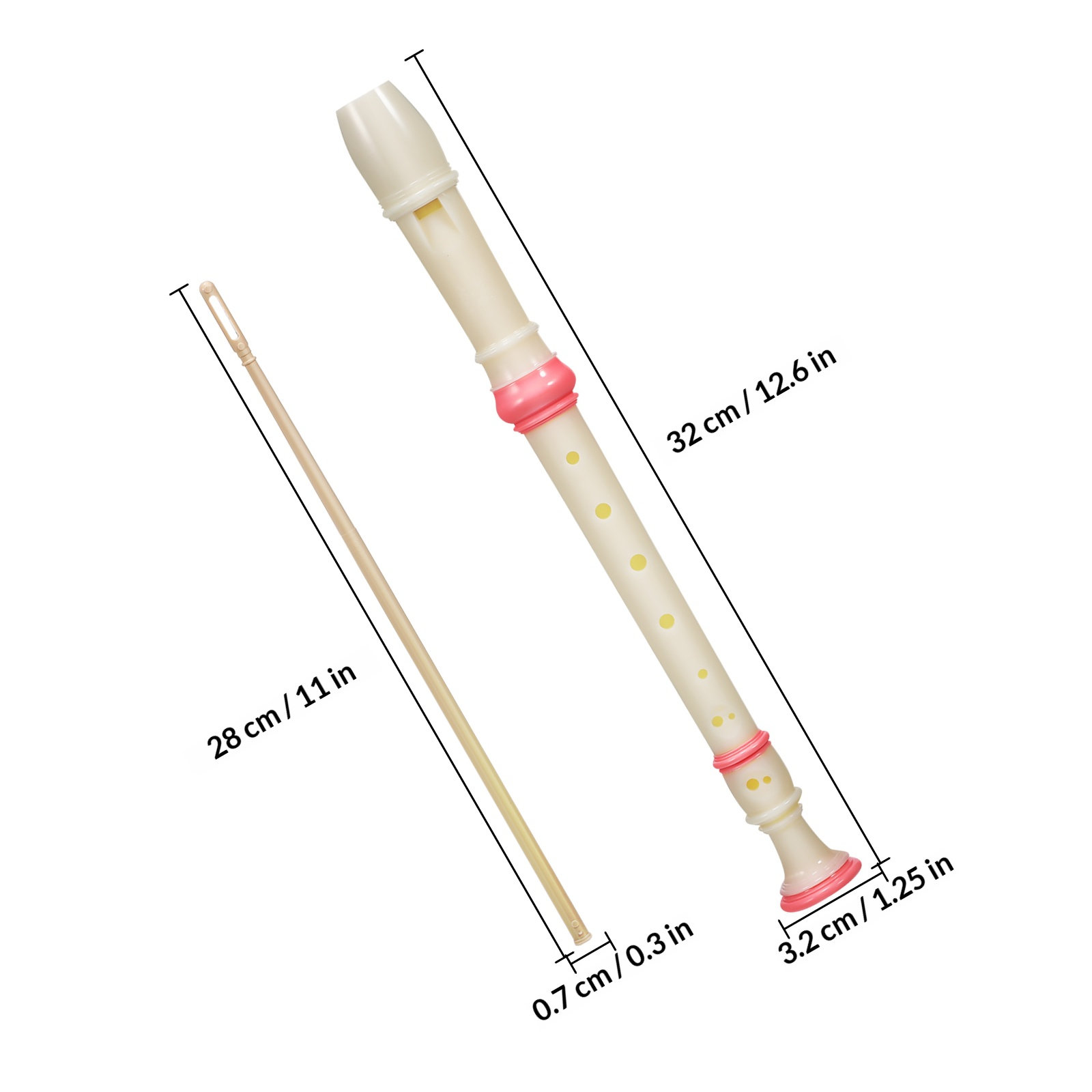 2Pcs Soprano Recorder 8 Holes  - Soprano Recorder Plastic review and price